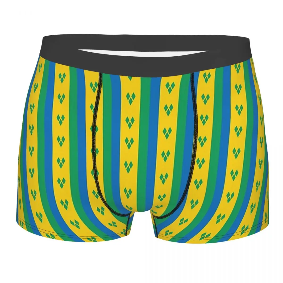 

St. Vincent And The Grenadines National Flag Underpants Breathbale Panties Man Underwear Comfortable Shorts Boxer Briefs