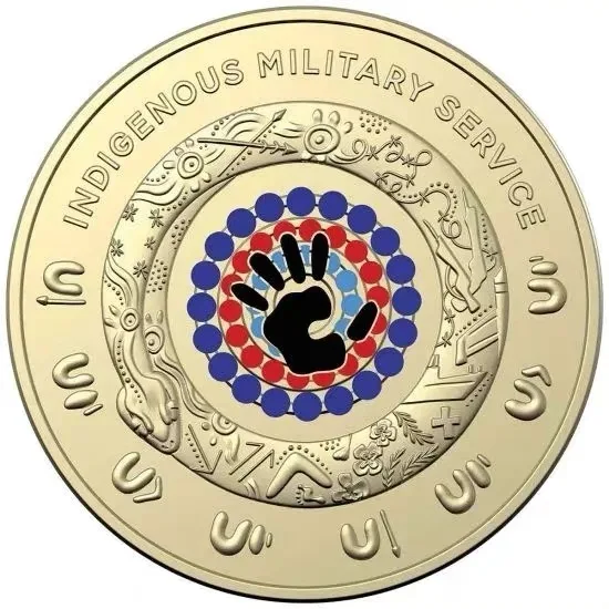 

Australia 2021 2 Yuan Color Commemorative Coin Aboriginal Service