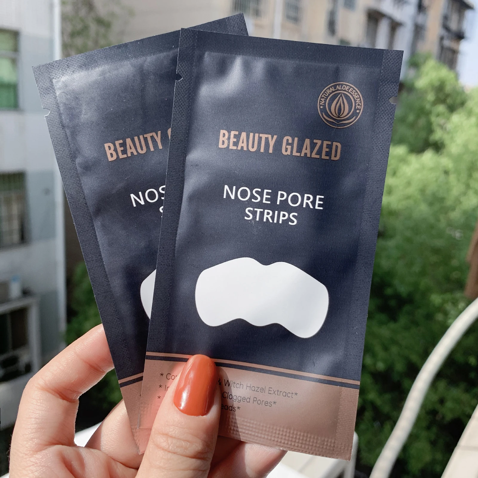 BEAUTY GLAZED Nose Blackhead Remover Deep Cleansing Nose Pore Strips Cleaner