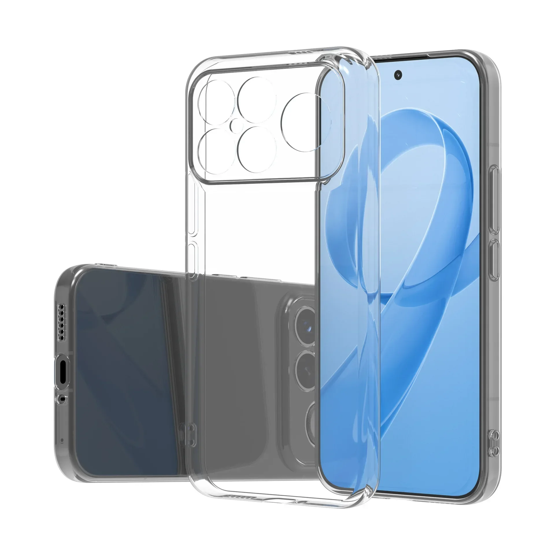 Clear Transparent Soft TPU Phone Case - Simple Slim Design