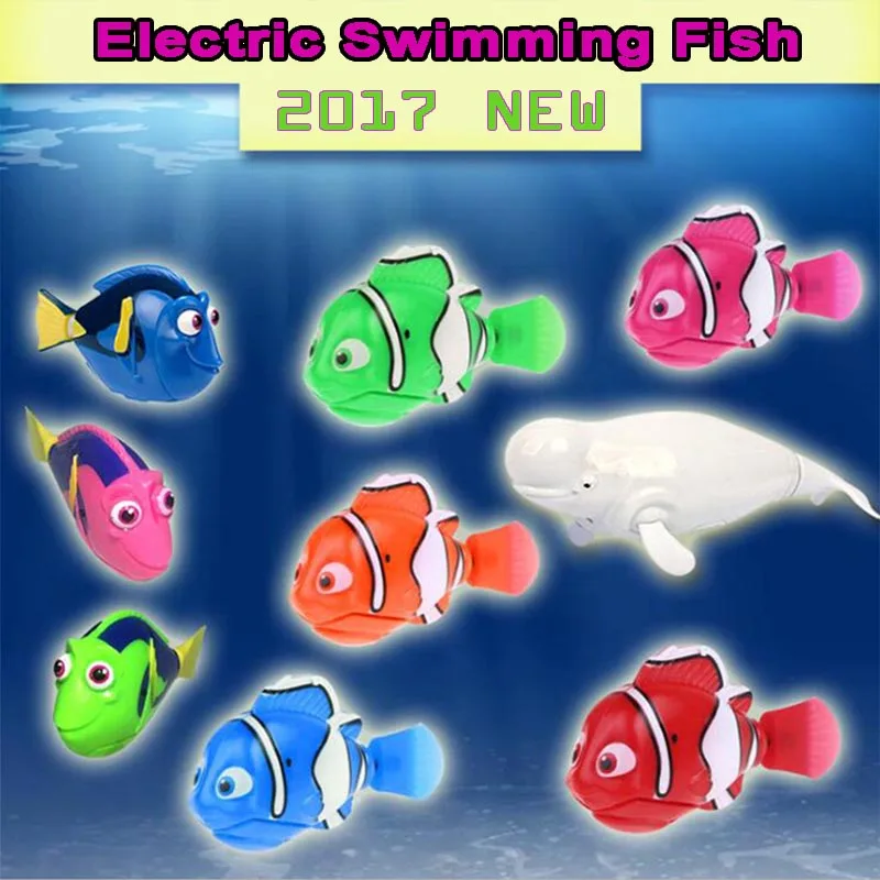 New Funny Swimming Electronic fish Activated Battery Powered fishes Toy fish  Pet for Fishing Tank Decorating toys