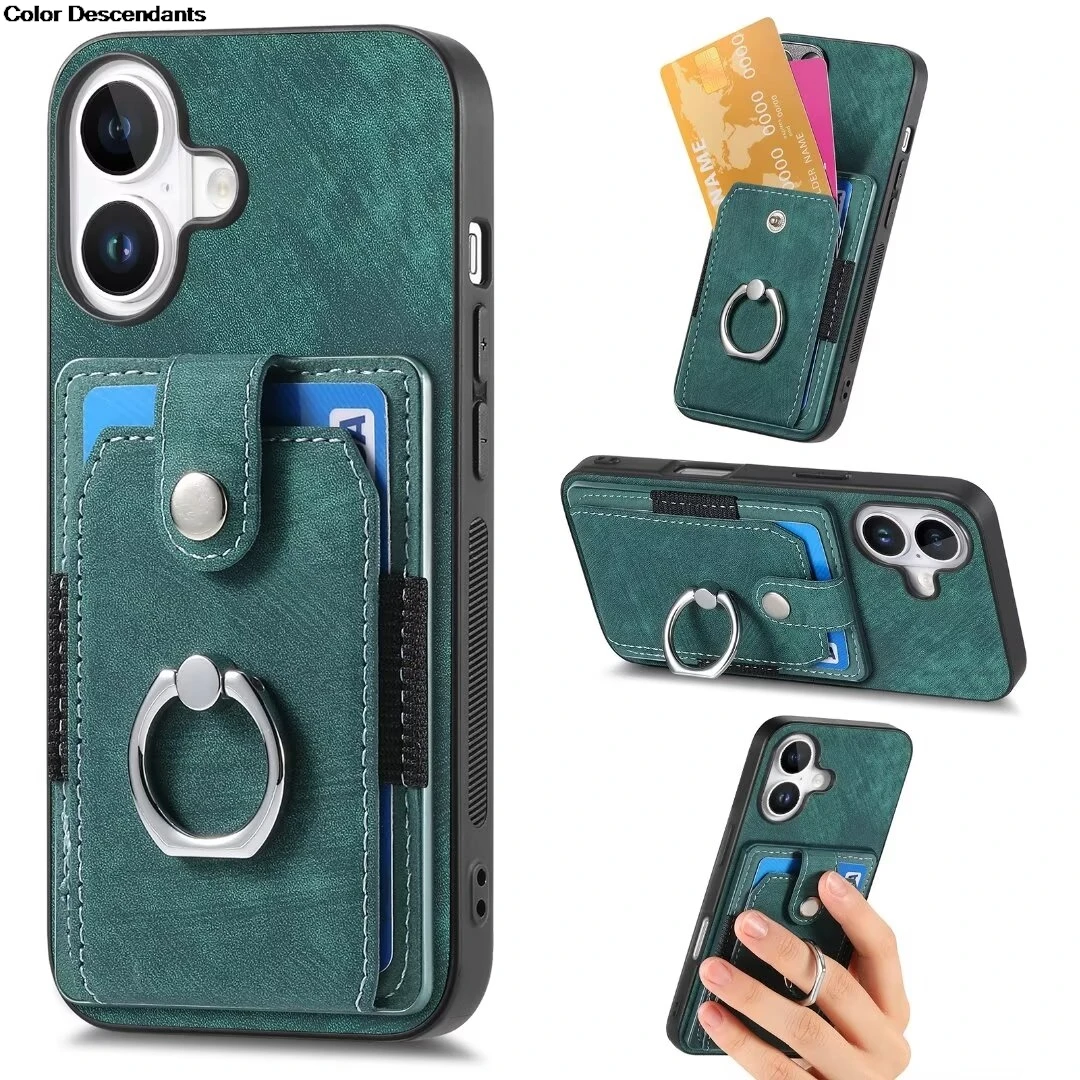 Leather Zipper Wallet Case - Universal Fit