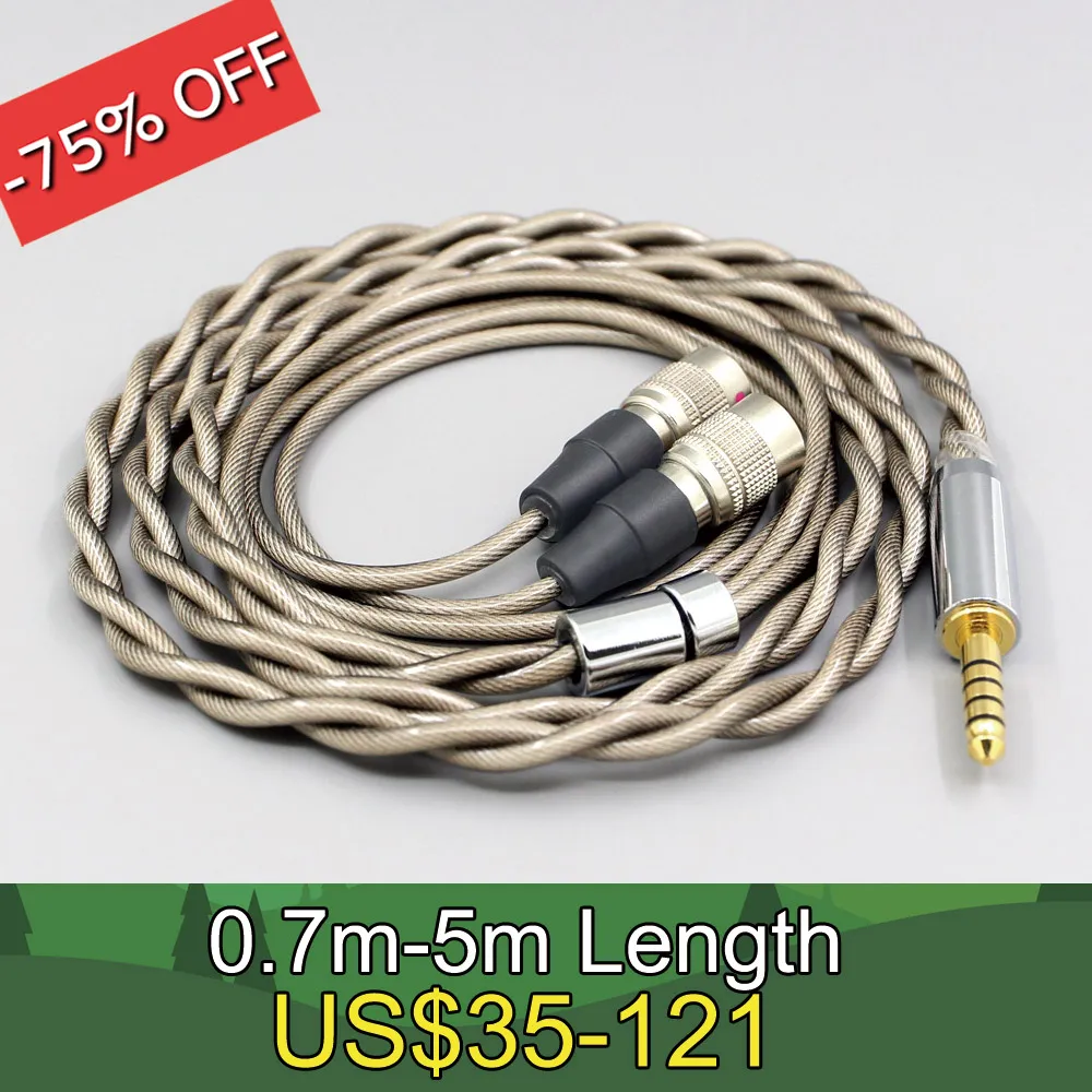 

Type6 756 core 7n Litz OCC Silver Plated Earphone Cable For Mr Speakers Alpha Dog Ether C Flow Mad Dog AEON Headphone LN007843