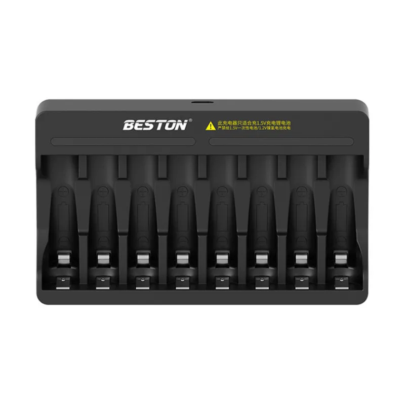 Carregador de Bateria Recarregável com Luz Indicadora Led Smart Charger 1.5v aa Aaa Lithium Ion Slots