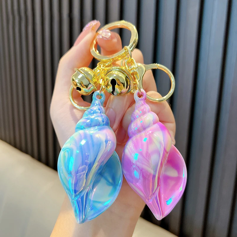 2024 New Acrylic Conch Keychain Fashion For Women Girl Colorful