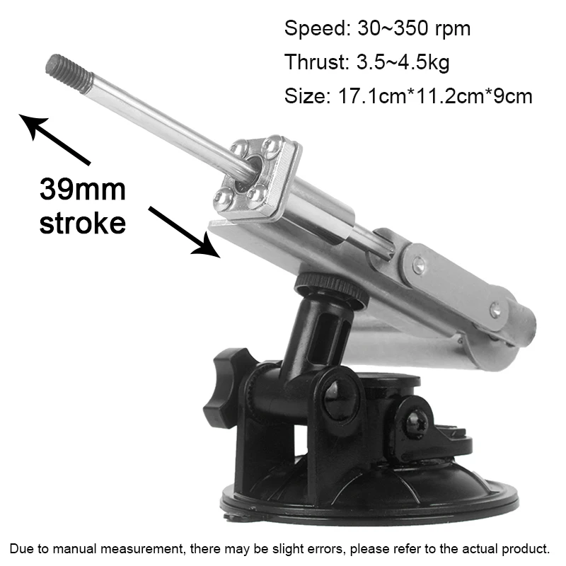 Mini Telescopic Sex Machine Dildo 39mm Stroke 30~350rpm Reciprocating Linear Actuator Female 3XLR Masturbation Sexual Kits