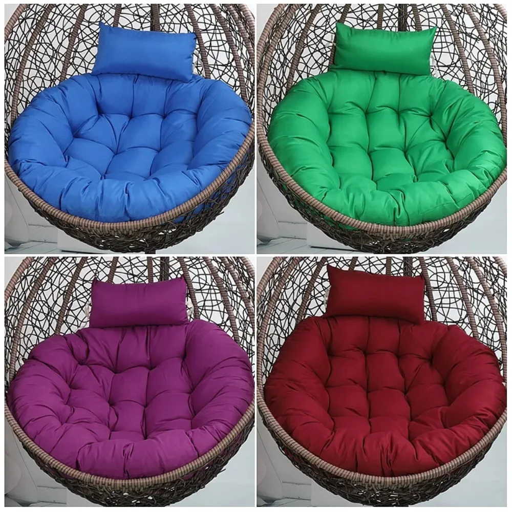 Thick 105cm Egg Chair Cushion Round Swing Pad 2