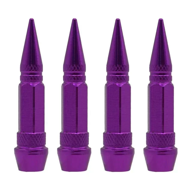 Spiked Bullet Tire Valve Caps - Dustproof Auto Exterior Accessories