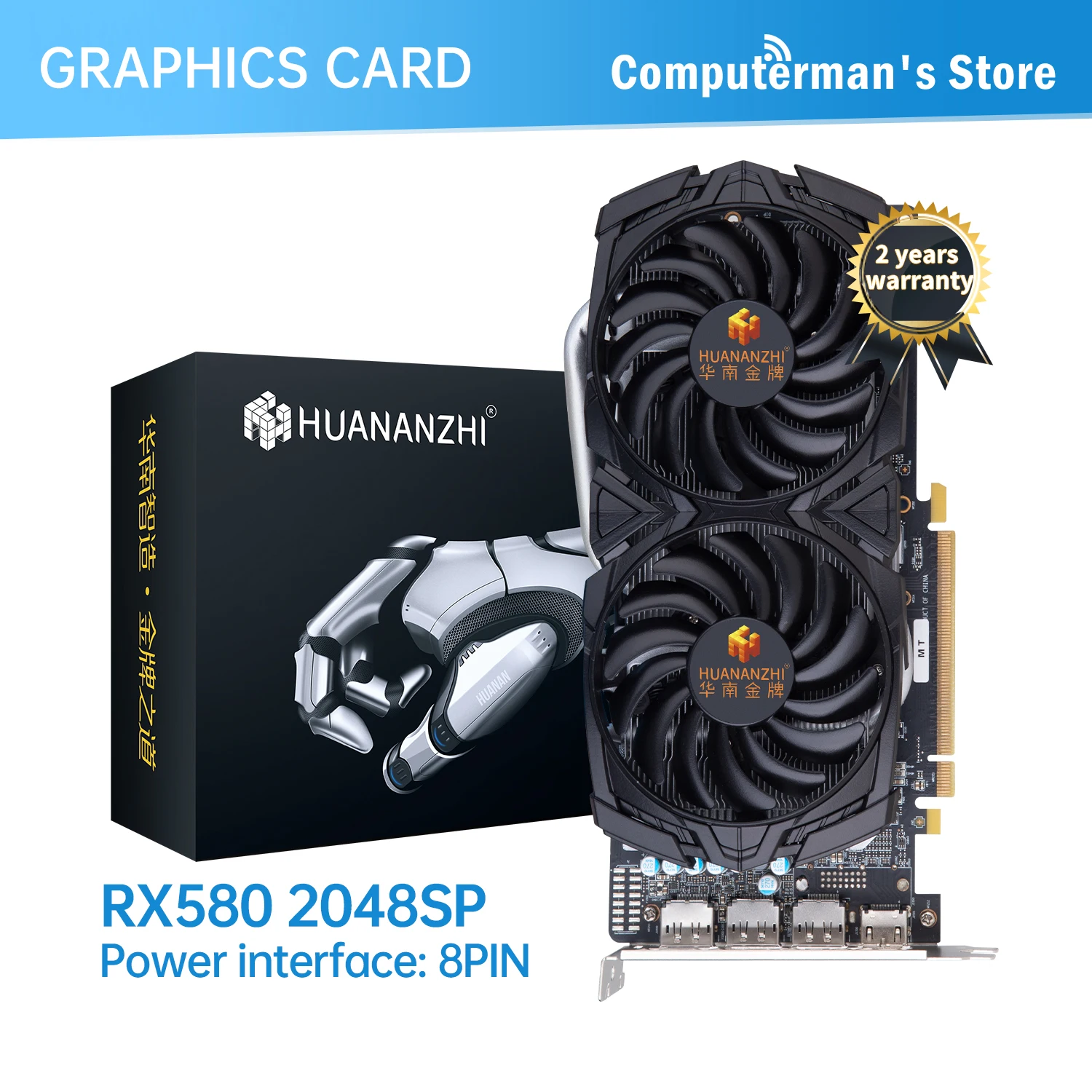 Видеокарта ZIWAY RX 550 4G, бит, GDDR5 HDMI-совместимая с VGA DVI GPU RX550 4 Гб, видеокарта
