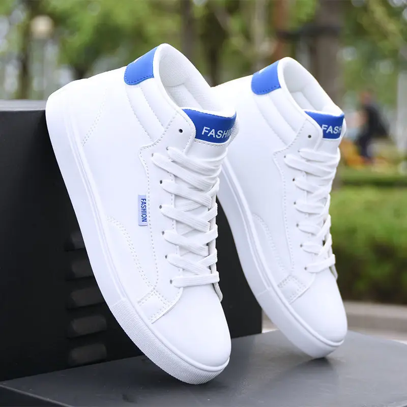 Description Picture 5 of itemSkateboard Shoes Men high top Sneakers Men Jogging Sport Flat Shoes Male Leather Tourism Waterproof Casual Running Board Shoes