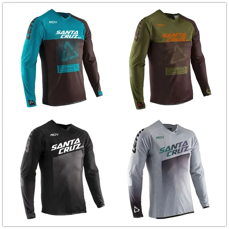 Rcn Racing Enduro Motorcycle Mountain Bike Jersey Team Speed Surrender MTB Off-road DH Bicycle Motorcycle Breathable Shirt cycling jersey cycling shirt motocross jersey