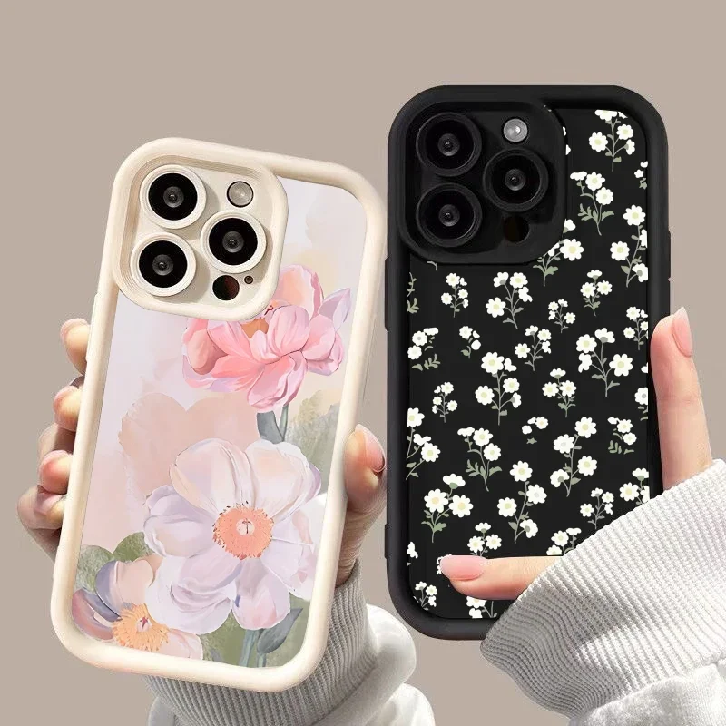 Silicone Floral Phone Case - Elegant and Durable Design