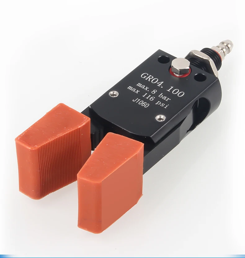 Pneumatischer Mini-Greifer J1060/J1080 mit Silikonauflage, Manipulator-Klemmzubehör für Industrieroboter – Detail 11