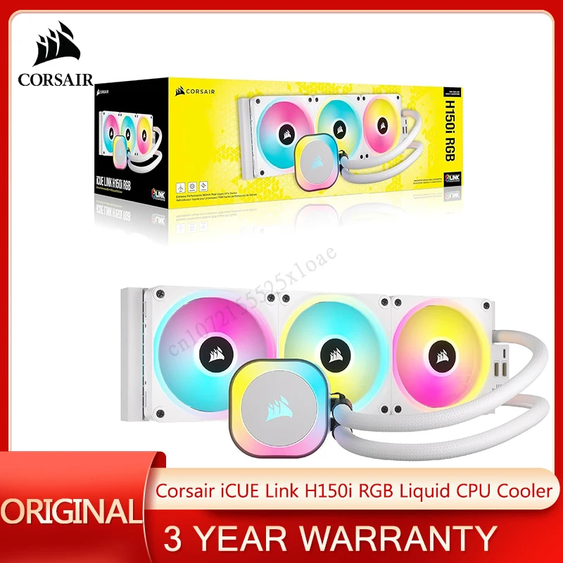 CORSAIR iCUE Link H150i RGB Liquid CPU Cooler 360mm AIO QX120
