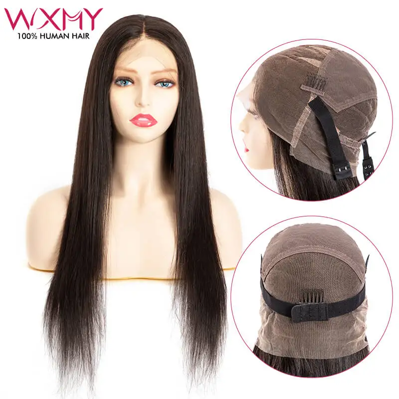 

Straight Human Hair Wigs For Women 150% Density HD Full Lace Real Natural Hair Wig With Natural Hairline 10"-26" Long Women Wigs