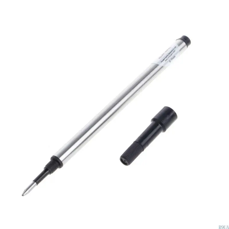 R9UA Jinhao 롤러 볼 롤러 볼 펜 리필 카트리지 블루 블랙 잉크 0.7mm
