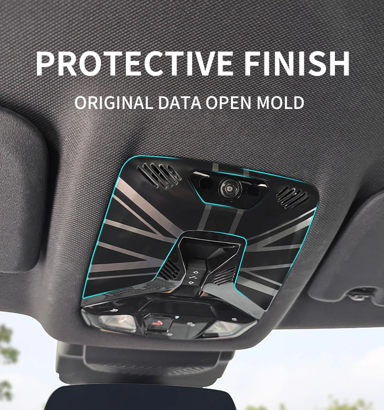 Reading Light Frame Trim Cover For Mini Cooper F65 F66 E/SE J01 EV Aceman J05 U25 Countryman ABS Car Interior Decor Accessories