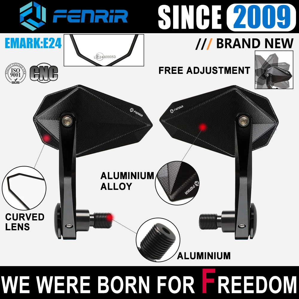 Emark E24 Specchietto Manubrio Moto Per Mv Agusta Brutale675 Brutale1090 Brutale800 Dragster Stradale800 Rivale Rvs1