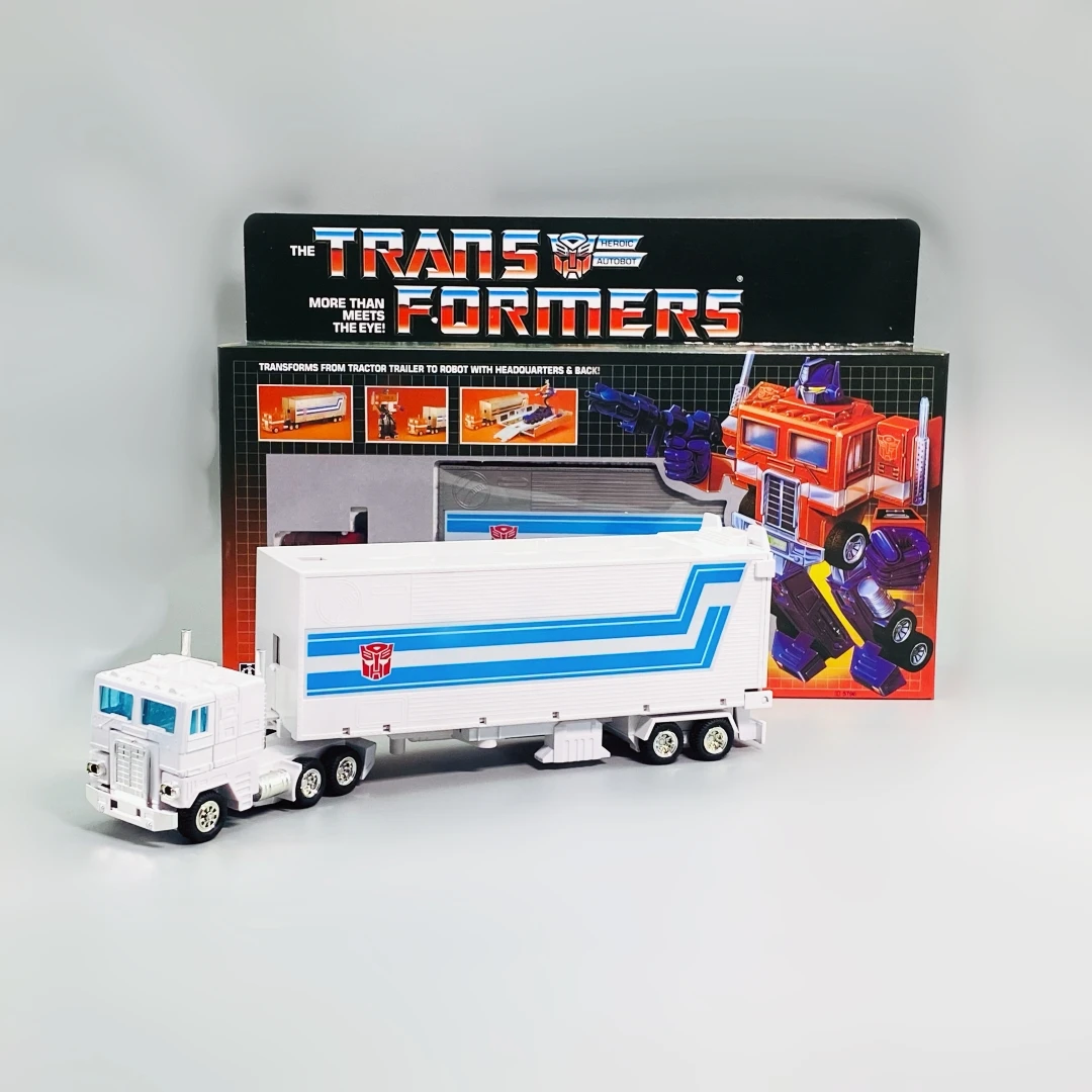 Trans. G1 Opti. Prime White Reissue Nuovo Di Zecca Spedizione Gratuita