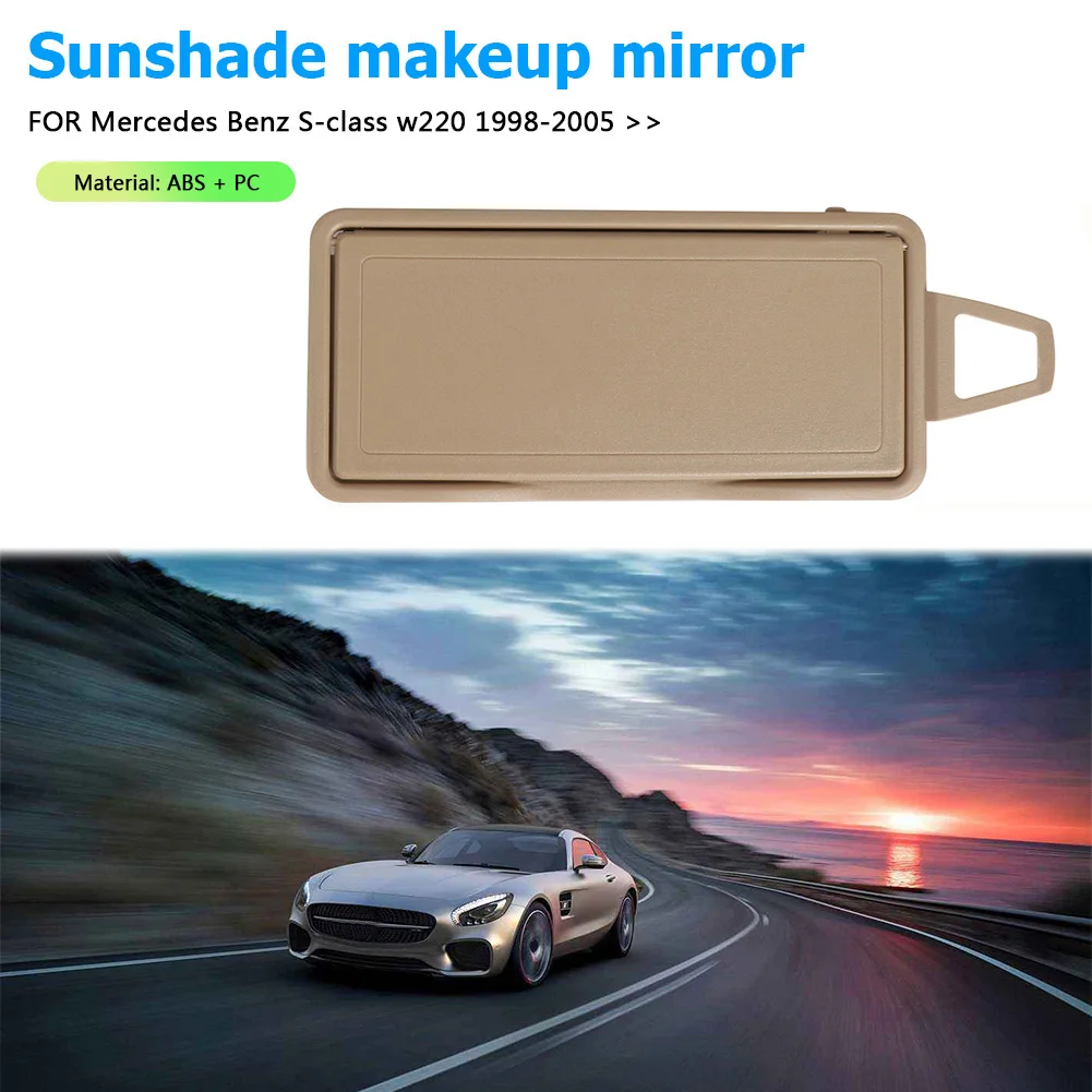 Car Sun Visor 2208100110 Car Sun Shade Visor 2208100210 Sunshade Vanity Mirror Cover Left/Right for Benz S Class W220 1998-2005