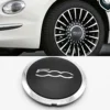 4Pcs 133mm Hubcap for Fiat 500 C Wheels Centre Hub Caps Set 68078419AC 68078421AC Dust Cover Wheel Hub Cap Replacement 51884863 3