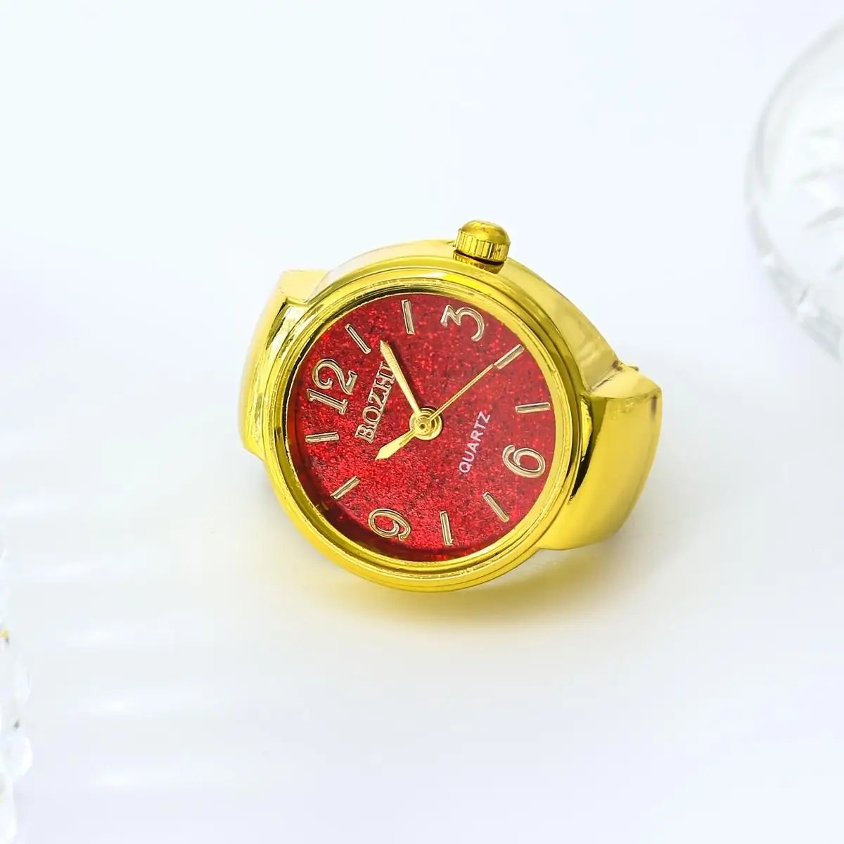 Rainbow Color Trendy Ring Watch – Fashionable Unisex Timepiece