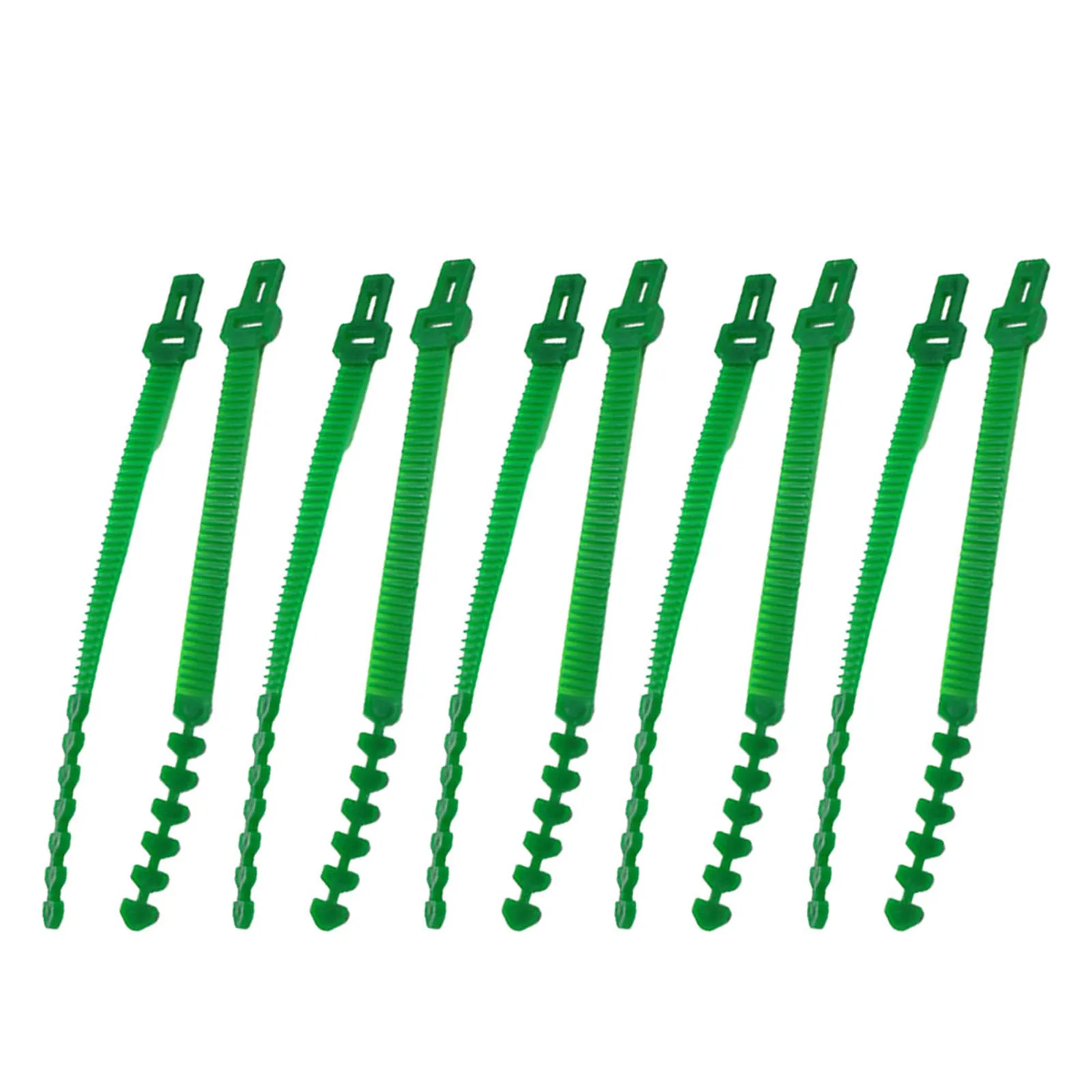 

10pcs Adjustable Plastic Plant Cable Ties Reusable Cable Ties For Garden Tree Climbing Support Plant Vine Tomato Stem Clip