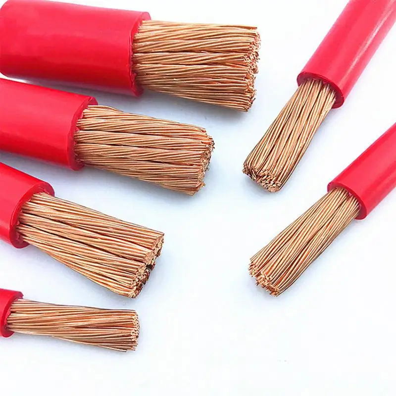 Heavy-Duty Car Battery Power Inverter Cables with Lug - 30cm 2AWG/4AWG Marine-Grade PVC Insulated