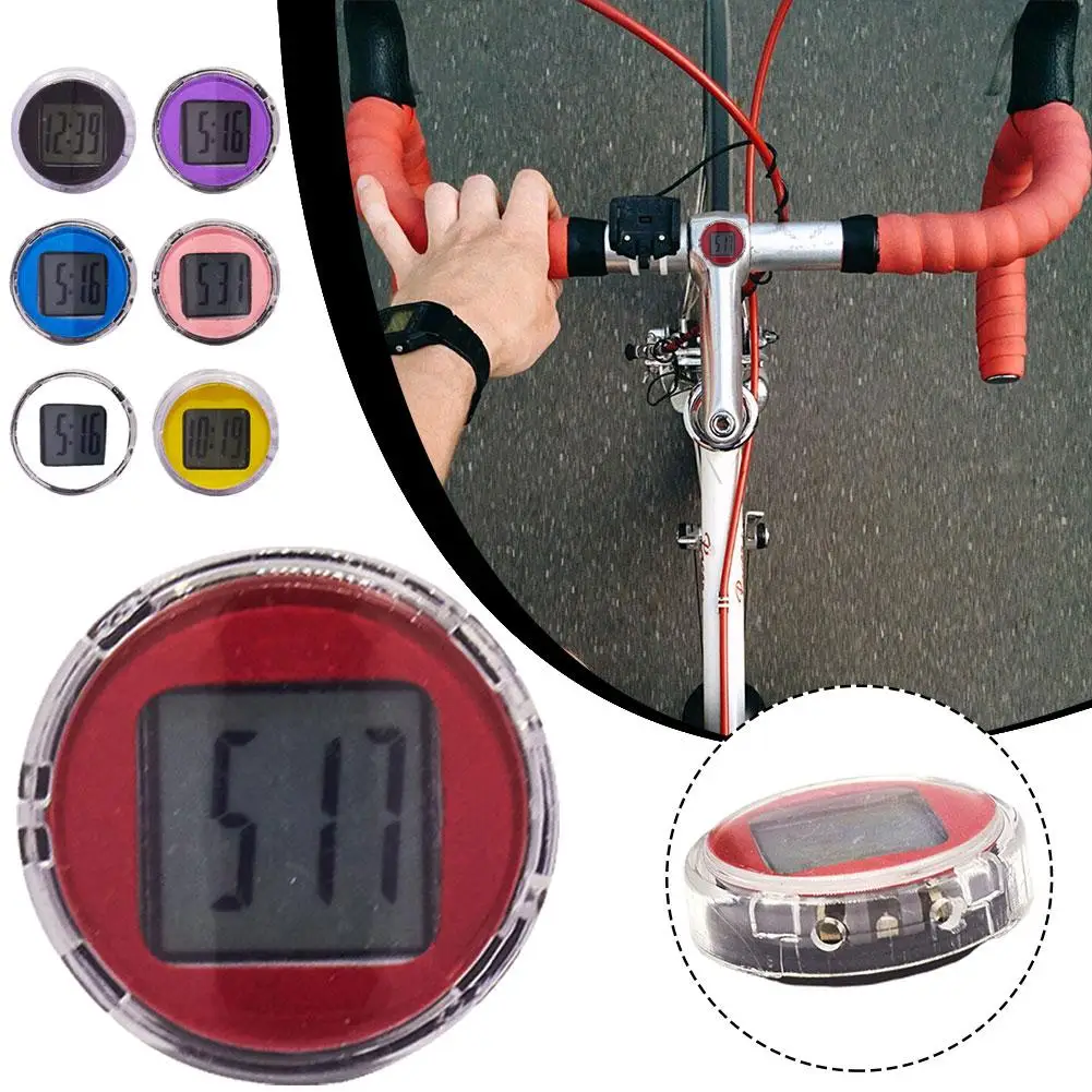 Mini Digit Watch Car Clock Mini Electronic Clock Waterproof Car Auto Bicycle Watch Dashboard Motorcycle In G1N2