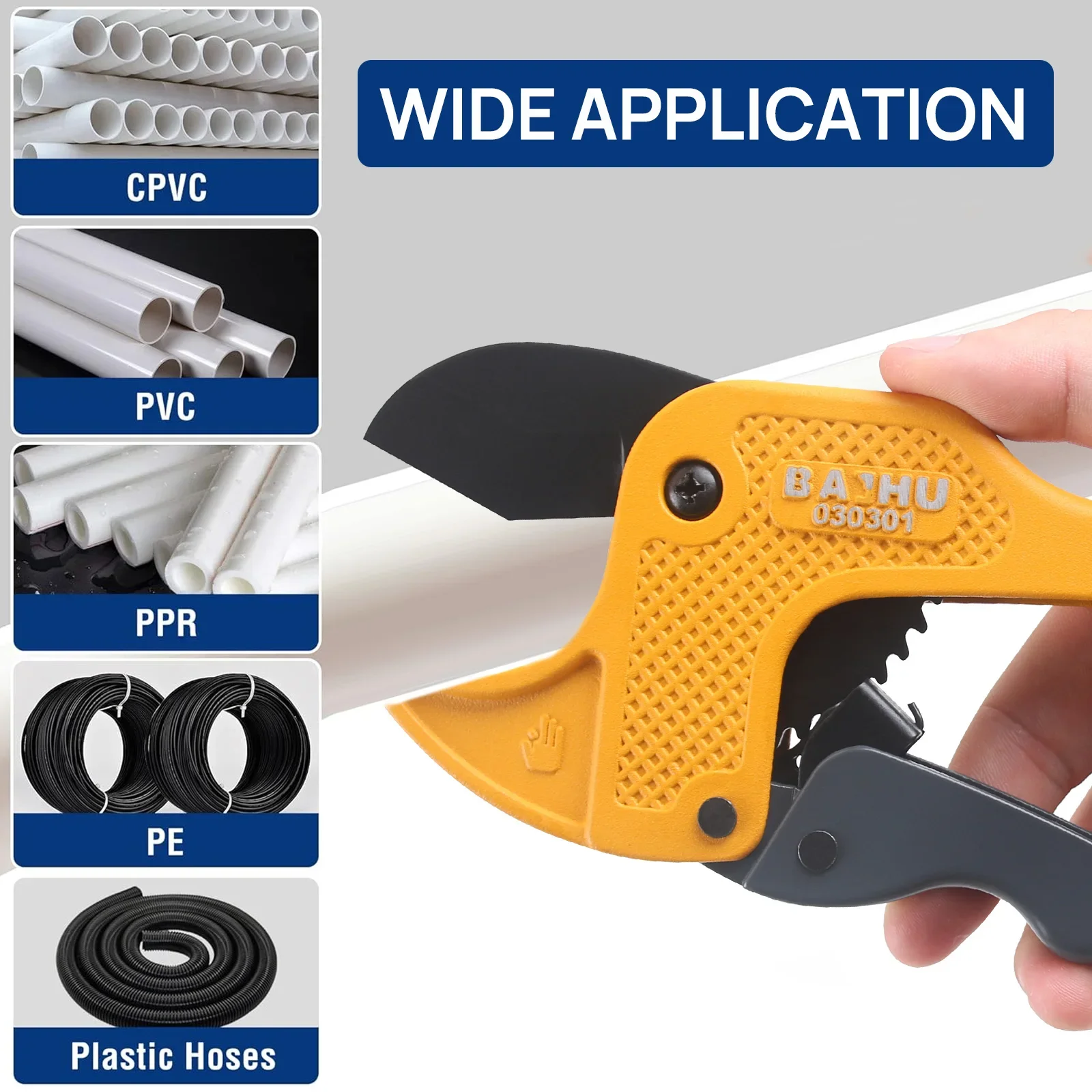 32/42/65MM Pipe Cutter Ppr Professional Scissor Sk5 Heavy Duty Labor Saving Pvc Hose Scissor Electric Line Cutting Tool 6