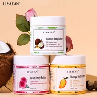Shea Body Butter Soothes Dry Skin Moisturizer Smooth Rough Deep Hydration Cream Coconut Rose Mango Whipped Skin Care Body Lotion 1