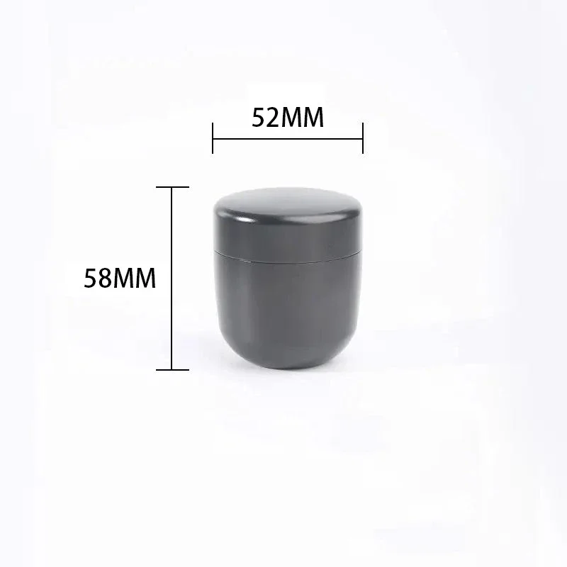 1pc Mini Food Nut Candy Storage Container Portable Sealed Jar Metal Box Aluminum Alloy Travel Moisture-proof Solid Color Tea Can
