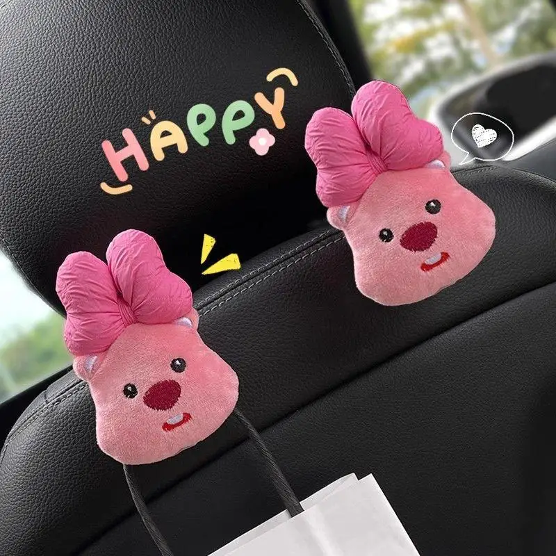 

New Kawaii Cute Loopy Little Beaver Car Mounted Hook Storage Rack Seat Multifunctional Accessories Birthday Gifts For Girlfriend