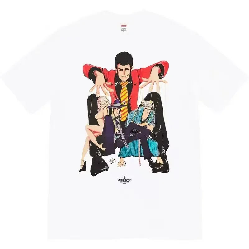 American Trend Brand SUP Spring and Summer New Japanese Animation Printing Daily Commuting Sports Men Women The Same T-shirt