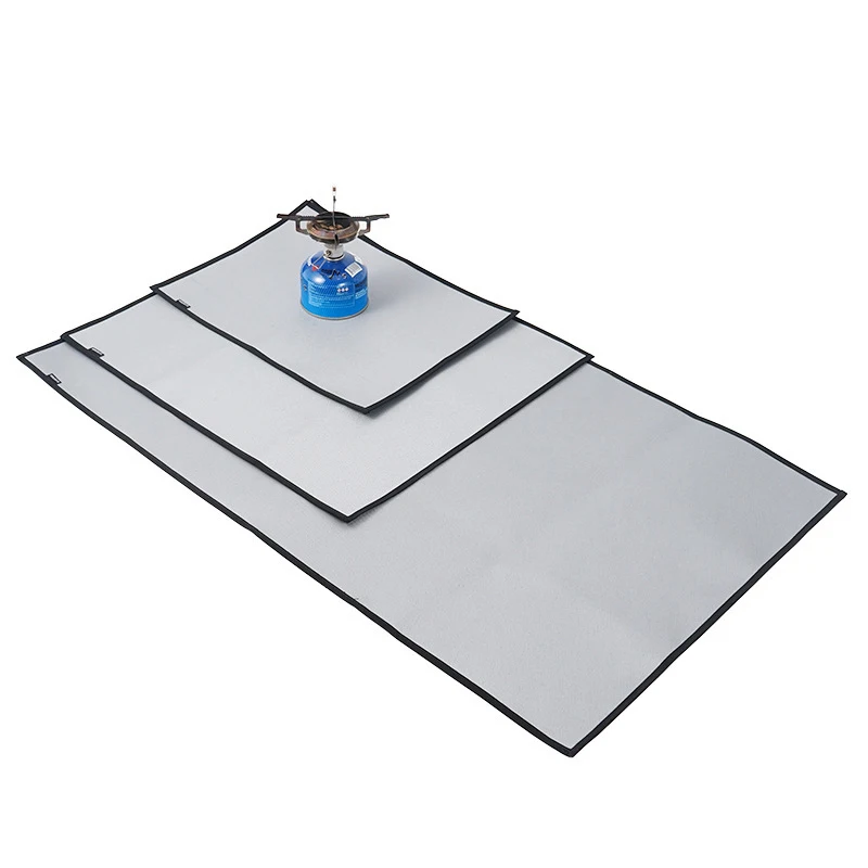 Camping Fireproof Grill Mat Cloth Flame Retardant Heat Insulation Pad Fire Pit Ember Mat Blanket for Outdoor Picnic Barbecue 4
