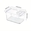 1Pcs Bread Box 3 Size Rectangular Bread Storage Boxes with Time Recording Clear Loaf Bread Container Airtight Bread Keeper Box 2