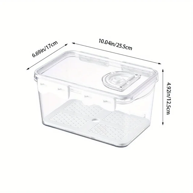 1Pcs Bread Box 3 Size Rectangular Bread Storage Boxes with Time Recording Clear Loaf Bread Container Airtight Bread Keeper Box 2