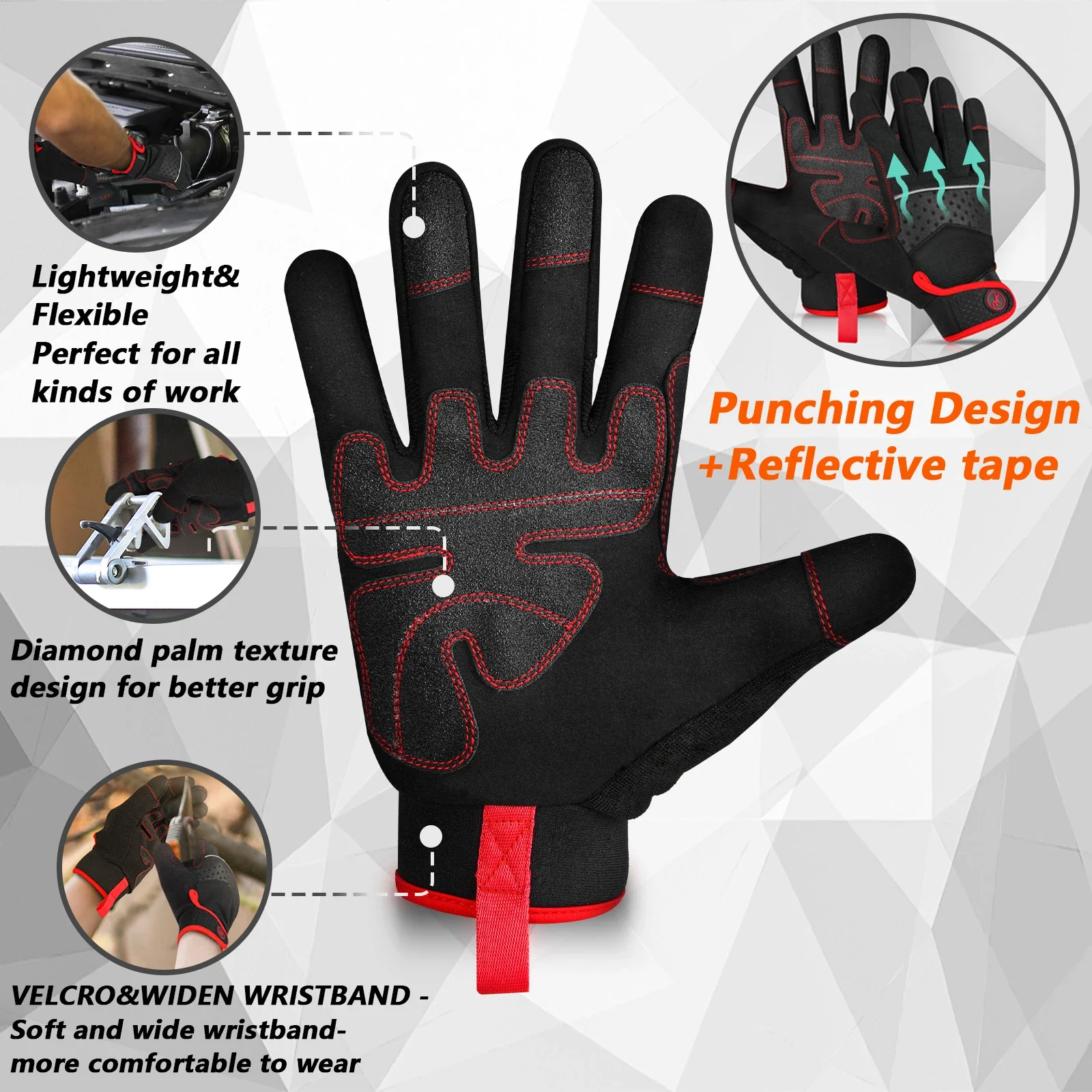Mechanic Work Gloves for Men Safety Working Gloves TouchScreen work gloves protective gloves