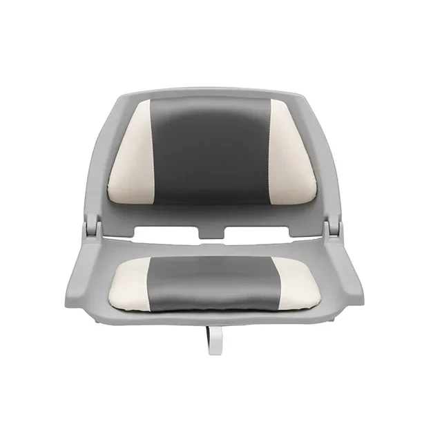 Foldable Low Back Boat Seat for Fishing and Boating, Removable Front Boat Seat