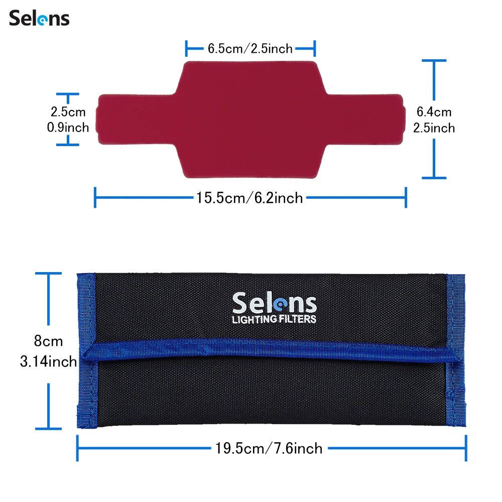 Selens Flash Universal Géis Iluminação Filtro 20 Peças Kits de Combinação para Câmera Lanterna com Gel-bandas Flash da Câmera - Image 3