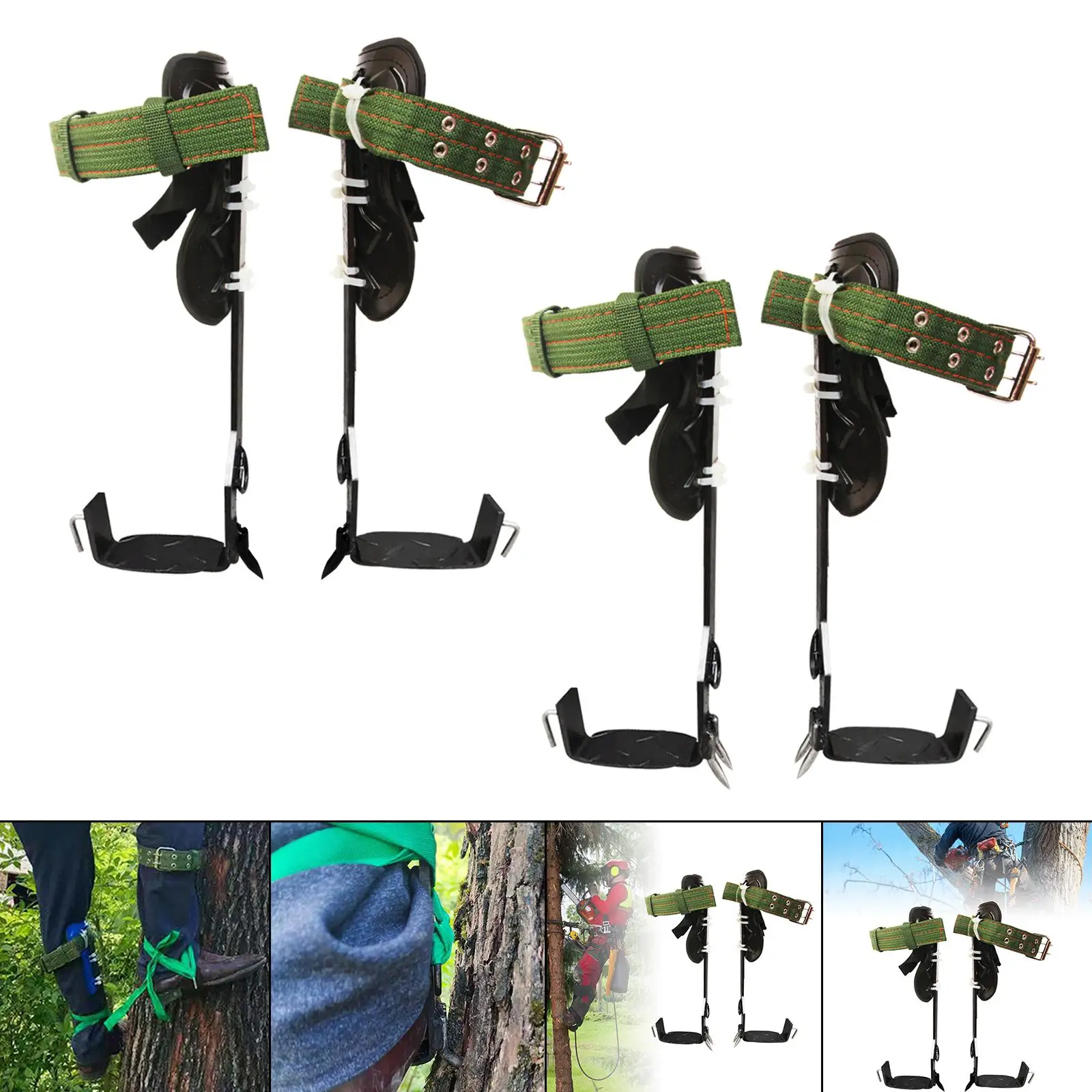 Tree Climbing Spike Set W/ Gloves Climbing for Jungle Survival Garden