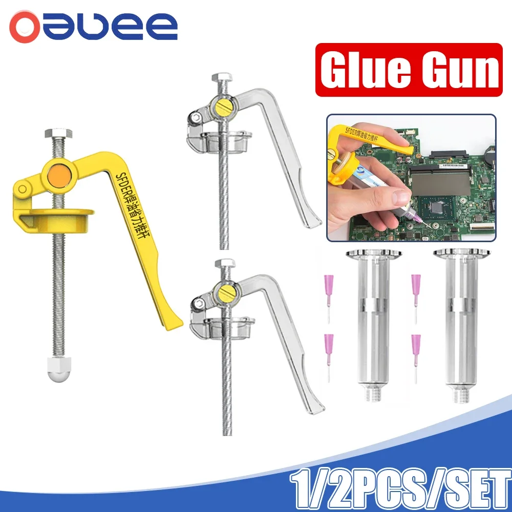 Solder Paste Glue Gun Soldering Extruder Circuit Board Repair Solder Paste Booster UV Glue Gun Booster for Board Repair Tools