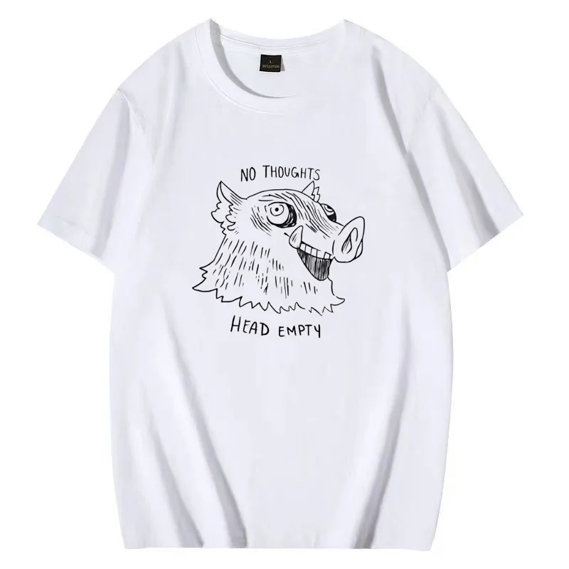 

Demon Slayer Summer anime clothes Men Women T-Shirt Head empty Hashibira Inosuke Cotton Oversized short sleeve Unisex Tees