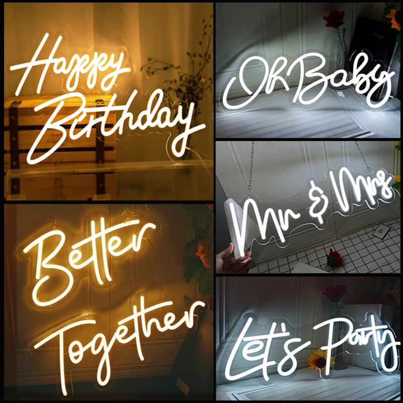 Number 1 Neon Sign Large LED Light Signs for Baby First Birthday Party  Wedding Home Room Bar Decor Birthday Gifts 30 inch Numbers (White)