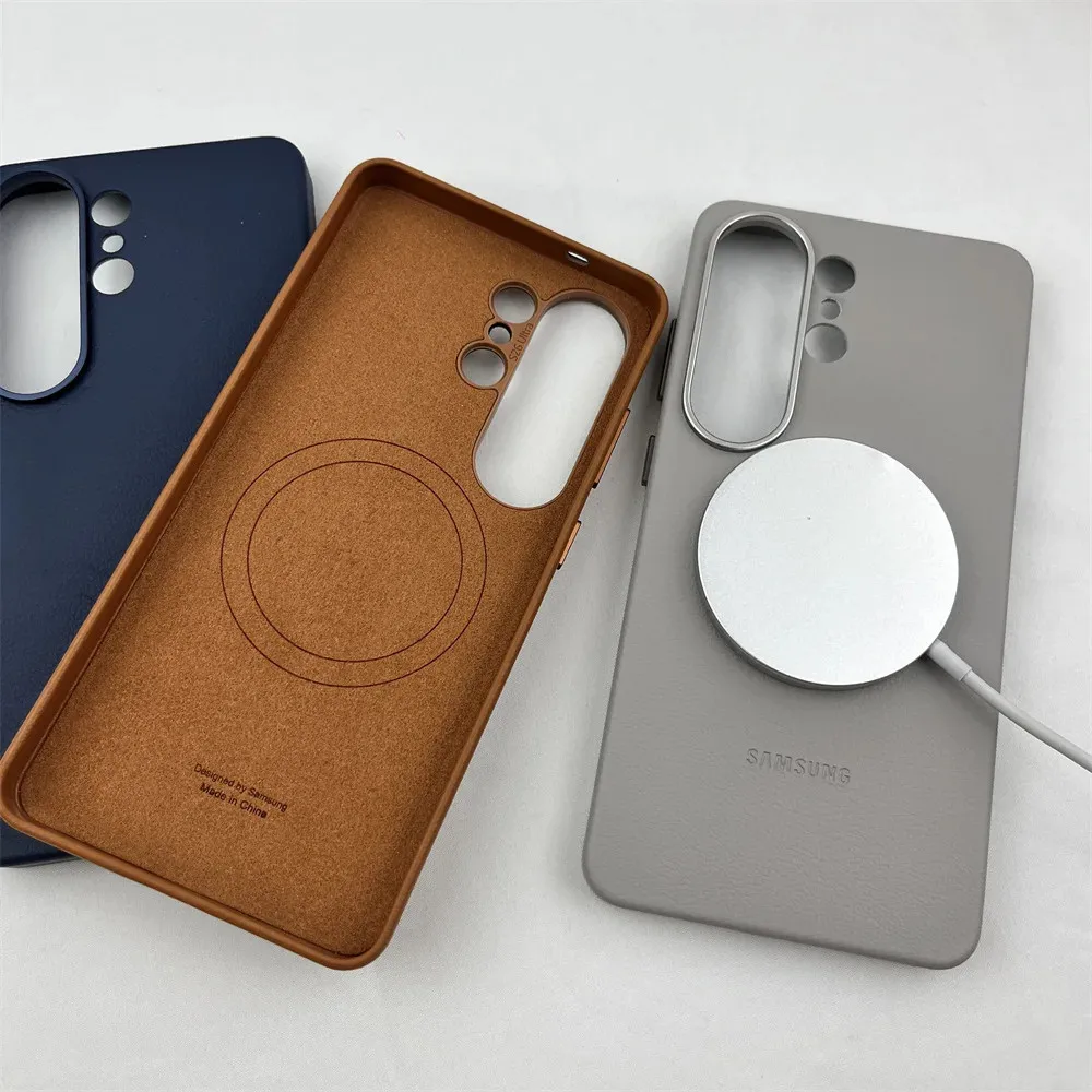 Leather Magnetic Case with Magsafe Wireless Charging Compatibility