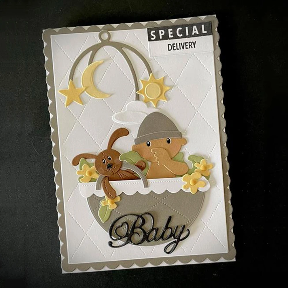 Description Picture 2 of itemBaby Toys Metal Cutting Dies Diy Scrapbooking Photo Album Decorative Embossing Paper Card Crafts