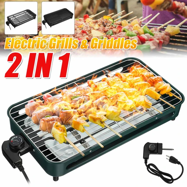 Electric Table Top Grill Bbq Barbecue Garden Camping Cooking Indoor 1300w - Bbq  Grills - AliExpress