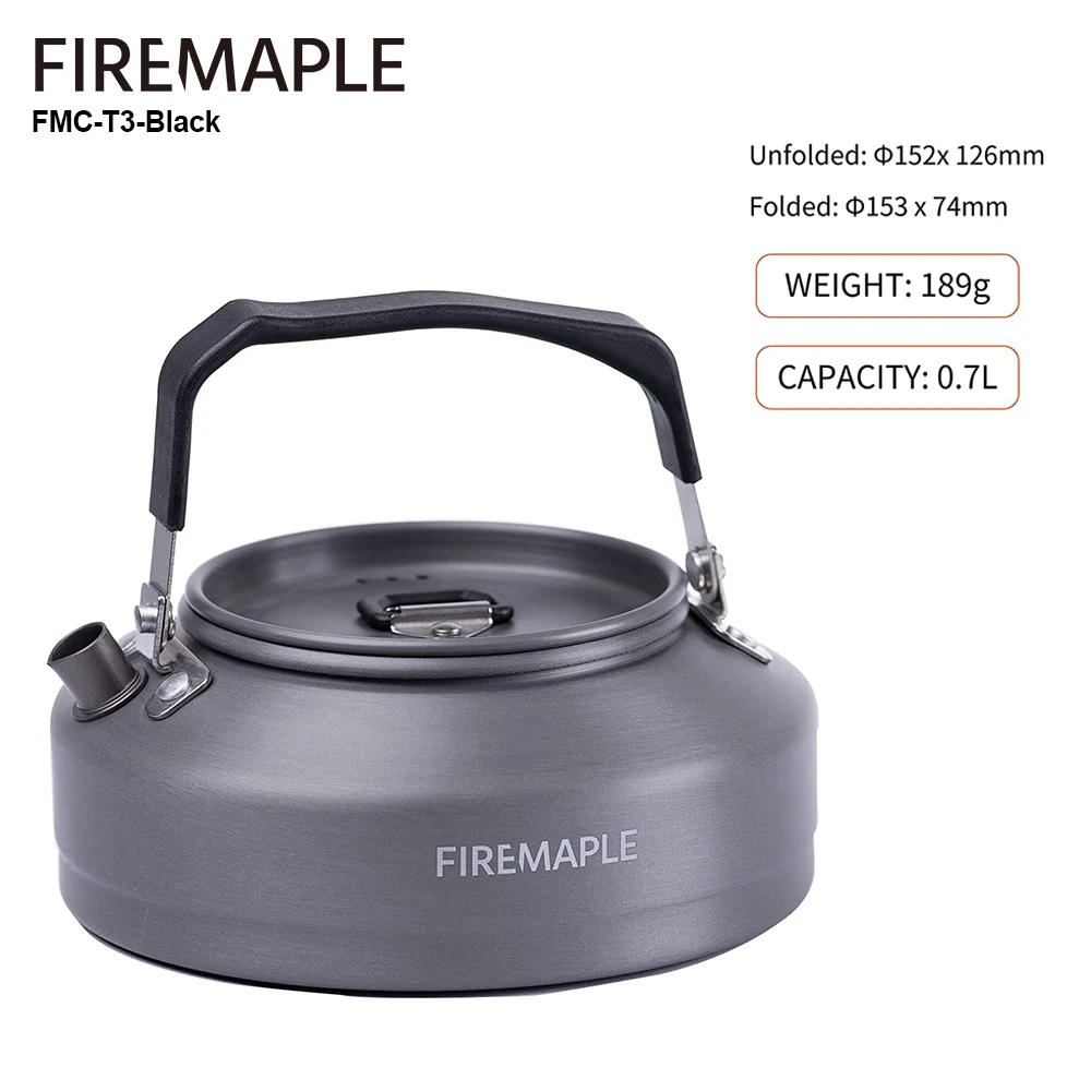 Fire Maple Outdoor Camping Teapot with Heat Exchanger and Filter