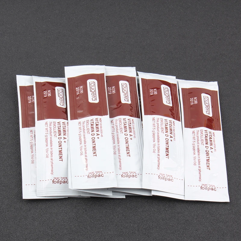 Scar Repair Gel,100Pcs Professional Vitamin Ointment A&D Anti Scar Tattoo Aftercare Cream For Tattoo Body Art Permanent Makeup T