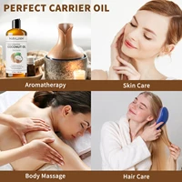 MAYJAM 473ml Carrier Oil Castor Vegetable Glycerin Grapeseed Jojoba Fractionated Coconut Body Oil for Skin Care Massage 6